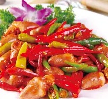 Spicy Stir-Fried Chicken Hearts