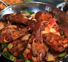 Duck Head in Chili Field