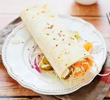 Green Pepper Sausage Wraps
