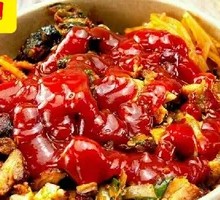 Tomato Crispy Chicken Rice Bowl