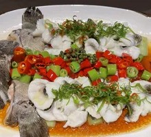 Steamed Stone Bass with Green Sichuan Pepper