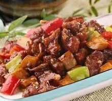 Almond Mushroom Tender Meat Cubes