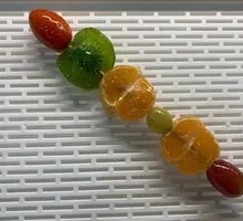 Candied Fruit Flower Skewers