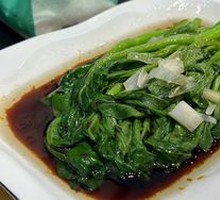Oil-Poured Bok Choy