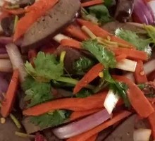 Cold-mixed pig liver
