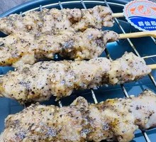 Black Pepper Chicken Skewers