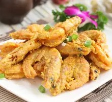 Egg Yolk Baked Shrimp