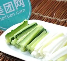 Cucumber and Green Onion Strips