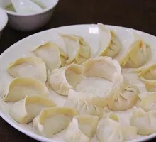 Chinese cabbage and pork dumplings