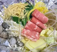 Fatty Lamb Foil-Grilled Scallops Noodles