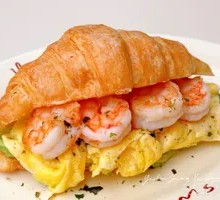 Croissant Egg Shrimp Cheese