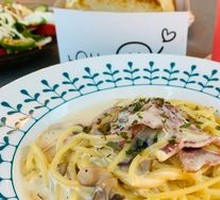 Creamy Mushroom Bacon Pasta