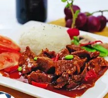 Black Pepper Beef Rice