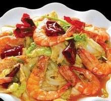 Bok Choy Stir-Fried with Shrimp