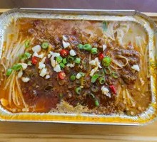 Minced Pork with Enoki Mushrooms in Foil
