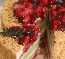 Peanut Raspberry Cake
