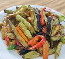 Stir-Fried Eggplant and Green Beans