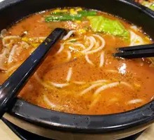 Tomato Meatball Noodle Soup