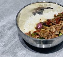 Stir-fried pork belly with pig liver