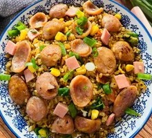 Volcanic Stone Grilled Sausage and Egg Fried Rice
