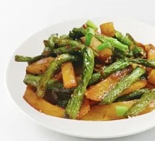 String Bean and Potato Strips