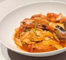 Stir-Fried Large Shrimp with Chinese Cabbage