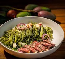 Steak Pesto Pasta
