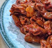 Dry Spicy Chicken Hearts