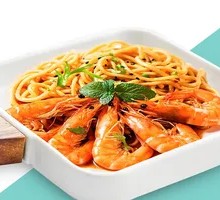 Shrimp Noodles Braised