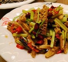 Stir-fried Celery with Beef Tripe