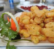 Fried Shrimp with Green Onion