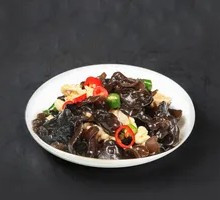 Wood Ear Mushroom and Egg Rice Bowl