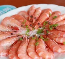 Boiled Shrimp in Salt Water