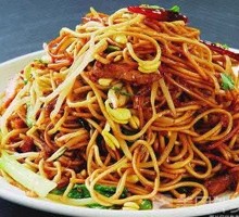 Cured Sausage and Ham Fried Noodles