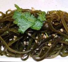 Cold-mixed kelp strands