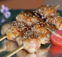 Chicken and Onion Skewers