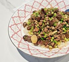 Sea Cucumber Rice Toss