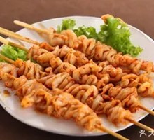 Grilled Chicken Skin Skewers