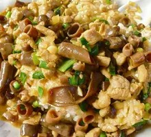 Sea Cucumber Rice Toss
