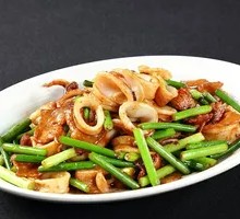 Pork Belly with Garlic Chives and Bamboo Shoots