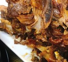 Hand-Torn Burned Chicken