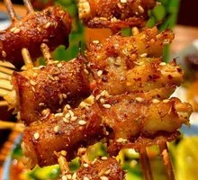 Pork Belly with Enoki Mushrooms