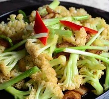 Stir-fried Cauliflower with Pork