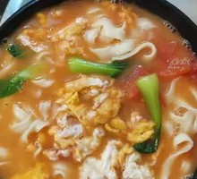 Egg Tomato Soup Knife-Edge Noodles