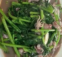 Bamboo Shoots Stir-Fried with Baby Octopus