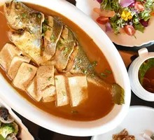 Braised Large Yellow Croaker with Old Tofu