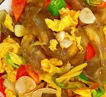 Duck Egg Stir-Fried Rice Noodles