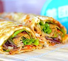 Grilled Sausage Egg Pancake