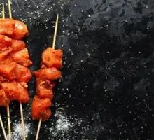 Freshly Skewered Yellow Beef