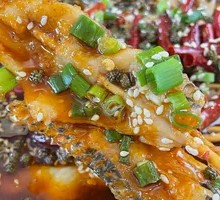 Spicy Pork Intestines with Fish